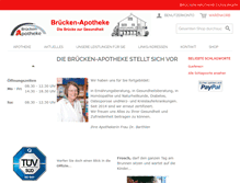 Tablet Screenshot of bruecken-apotheke-dusslingen.de